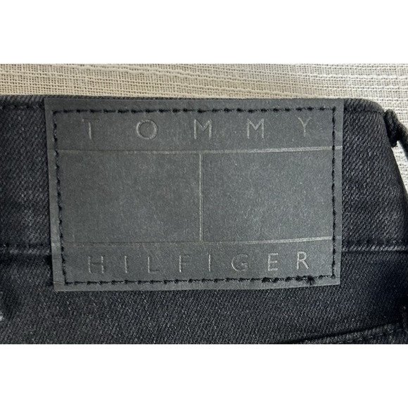 New Tommy Hilfiger THFlex Slim Mens Black Size 38x32 Jeans Stretch Denim NWT1092 - Picture 10 of 14